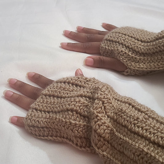 Crochet arm warmers