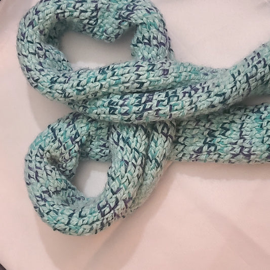 Hand knit scarf